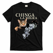 Chinga La Migra Cat Anti ICE T-Shirt - Black