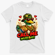Call Me Duck Hunting T-Shirt - White