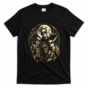 Classic Monsters in Sunglasses Halloween Party Vibes T-Shirt - Black