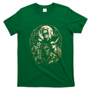 Classic Monsters in Sunglasses Halloween Party Vibes T-Shirt - Irish Green