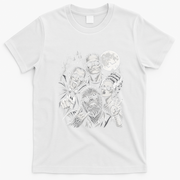 Cool Monsters Movie Vintage Sunglasses Halloween T-Shirt - White