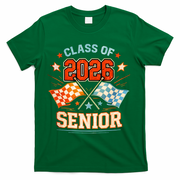 Class Of 2026 Senior Racing Flags T-Shirt - Green