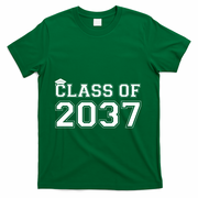 Class Of 2037 Pre K Grow With Me Graduation T-Shirt - Green