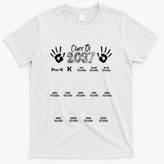 Class Of 2037 Grow With Me Prek To 12th Grade T-Shirt - White