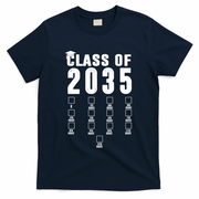 Class Of 2035 Graduation Countdown T-Shirt - Navy
