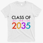 Class Of 2035 Cute Graduation T-Shirt - White
