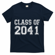 Class Of 2041 Grow With Me Graduation Vintage Premium T-Shirt - Navy