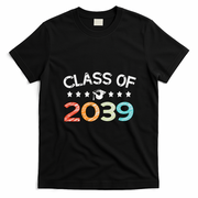 Class Of 2039 Grow With Me First Day School T-Shirt - Black