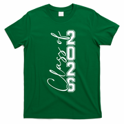Class Of 2026 Senior Grads Graduation Front And Back T-Shirt - Green