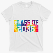 Class Of 2036 Graduation First Day Tie Dye T-Shirt - White