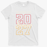 Class Of 2027 Senior Graduation Celebration T-Shirt - White