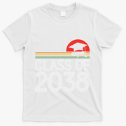 Class Of 2038 Grow With Me Kindergarten To Graduation T-Shirt - White