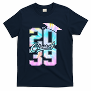 Class Of 2039 Grow With Me First Day Of School Graduation T-Shirt - Navy Blue
