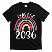 Class Of 2036 Rainbow Graduation T-Shirt - Black
