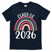Class Of 2036 Rainbow Graduation T-Shirt - Navy