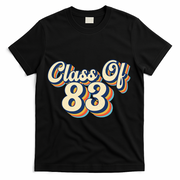 Class Of 83 1983 Graduation High School Reunion Vintage T-Shirt - Black