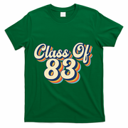 Class Of 83 1983 Graduation High School Reunion Vintage T-Shirt - Green
