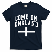 Come On England Flag England Pride Soccer T-Shirt - Navy Blue