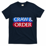 Craw & Order Funny Seafood Parody T-Shirt - Navy