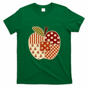 Cute Preppy Apples Back To School Teacher Student Gift T-Shirt - Irish Green