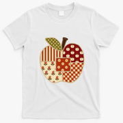 Cute Preppy Apples Back To School Teacher Student Gift T-Shirt - White