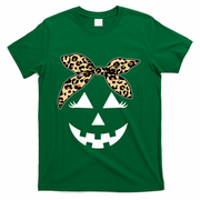 Cheetah Pumpkin Cute Halloween T-Shirt - Green
