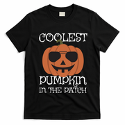 Coolest Pumpkin In The Patch Halloween Cute Gift T-Shirt - Black