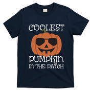 Coolest Pumpkin In The Patch Halloween Cute Gift T-Shirt - Navy Blue