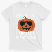 Coolest Pumpkin In The Patch Halloween Cute Gift T-Shirt - White
