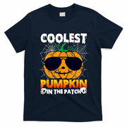 Coolest Pumpkin In The Patch Halloween Great Gift T-Shirt - Navy Blue