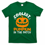 Coolest Pumpkin In The Patch For Halloween Fans Gift T-Shirt - Green
