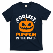 Coolest Pumpkin In The Patch For Halloween Fans Gift T-Shirt - Navy