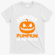 Coolest Pumpkin In The Patch For Halloween Fans Gift T-Shirt - White