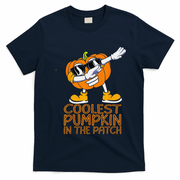 Coolest Pumpkin In The Patch Halloween Jackolantern T-Shirt - Navy Blue