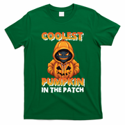 Coolest Pumpkin In The Patch Halloween Kids Design T-Shirt - Irish Green
