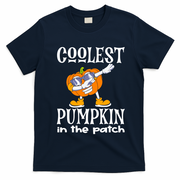Coolest Pumpkin In The Patch Vintage Pumpkin Halloween Meaningful Gift T-Shirt - Navy Blue