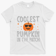 Coolest Pumpkin In The Patch Cute Halloween T-Shirt - White