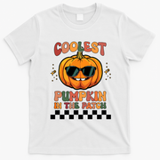 Coolest Pumpkin In The Patch Halloween Meaningful Gift T-Shirt - White