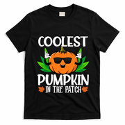 Coolest Pumpkin In The Patch Sunglasses Pumpkin Halloween Gift T-Shirt - Black