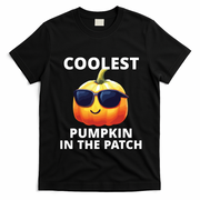 Coolest Pumpkin In The Patch Halloween Kids T-Shirt - Black