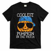 Coolest Pumpkin In The Patch Halloween Boy Girl Teens T-Shirt - Black