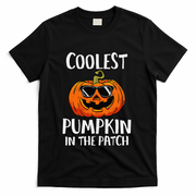 Coolest Pumpkin In The Patch Funny Halloween Gift T-Shirt - Black