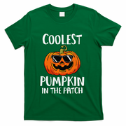 Coolest Pumpkin In The Patch Funny Halloween Gift T-Shirt - Green