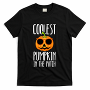 Coolest Pumpkin In The Patch Funny Halloween Party Cute T-Shirt - Black