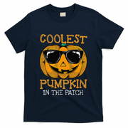 Coolest Pumpkin In The Patch Halloween T-Shirt - Navy