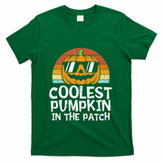 Coolest Pumpkin In The Patch Halloween Funny Gift T-Shirt - Green