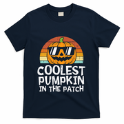 Coolest Pumpkin In The Patch Halloween Funny Gift T-Shirt - Navy