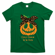 Coolest Pumpkin In The Patch Jackolantern Leopard Head Scarf Cool Gift T-Shirt - Irish Green