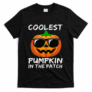 Coolest Pumpkin In The Patch Funny Halloween T-Shirt - Black