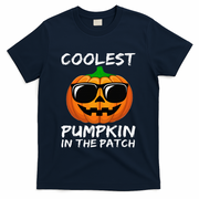 Coolest Pumpkin In The Patch Funny Halloween T-Shirt - Navy
